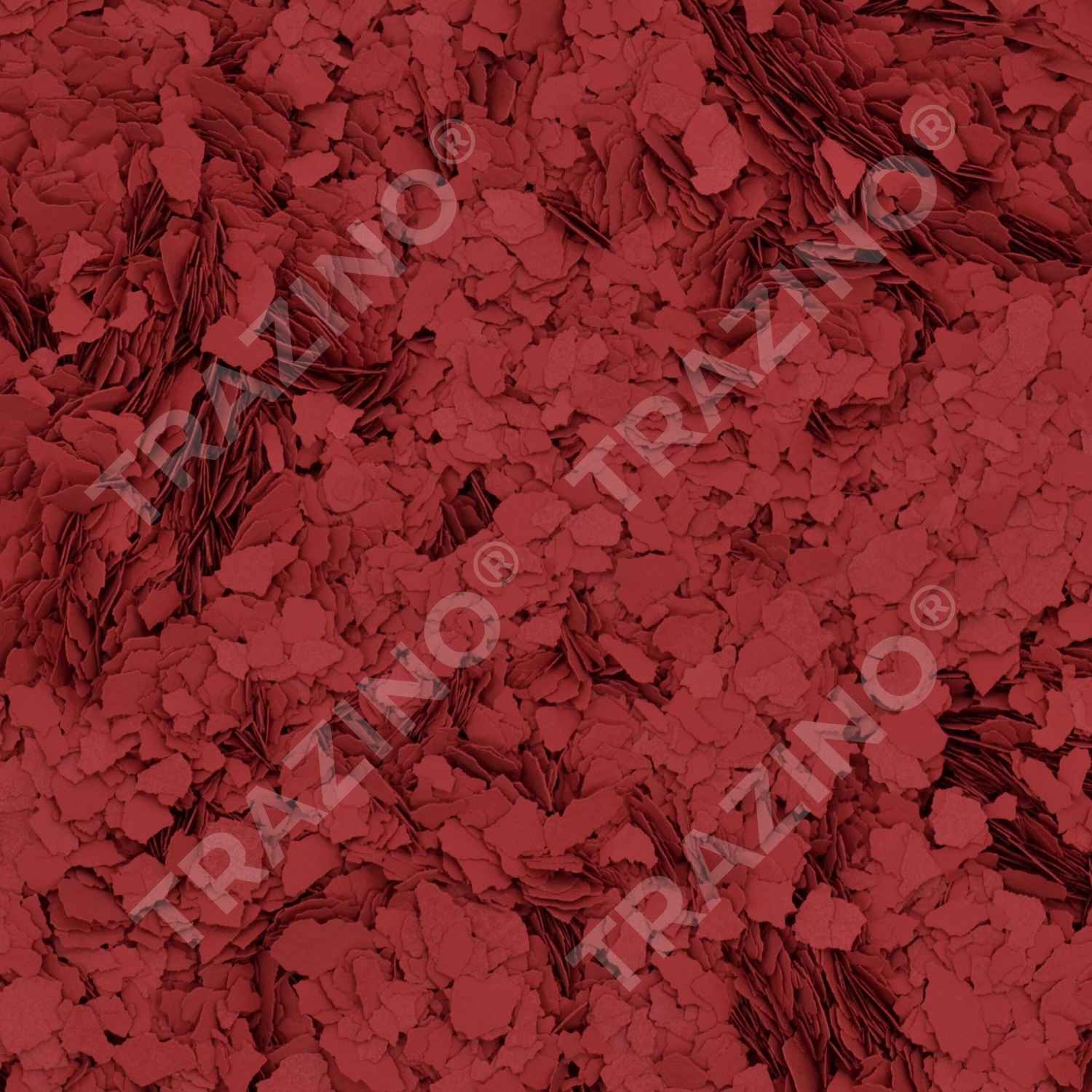 Trazino® Farbchips in Rubinrot zum Einstreuen für Beschichtungen Trazino® Farbchips in Rubinrot zum Einstreuen für Beschichtungen